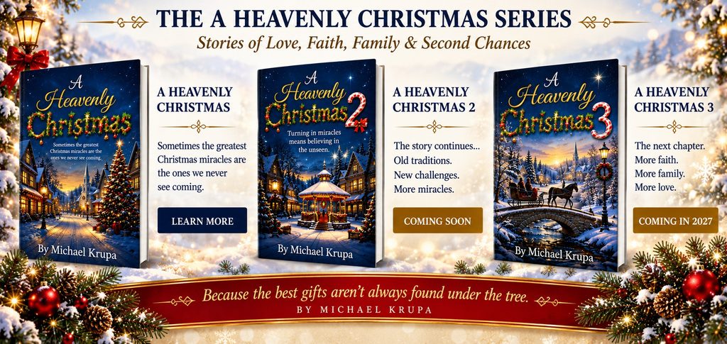 The A Heavenly Christmas series by Michael Krupa — Books 1, 2 and 3